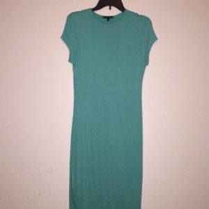 Teal tube dress